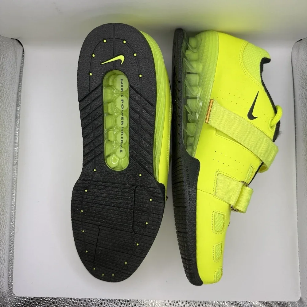 Nike Romaleos 2 Weightlifting Shoes Mens Size US 11 Volt Green Black 476927-730